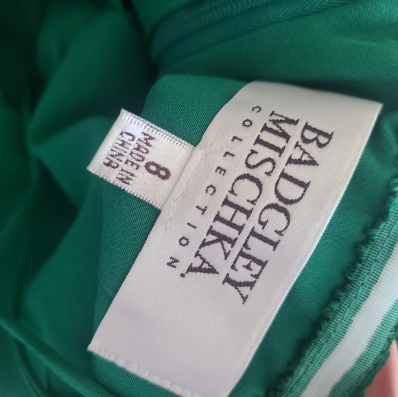 Badgley Mischka halter emerald dress - Picture 6 of 10